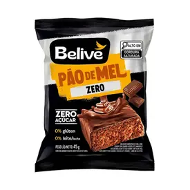 Pão de Mel Belive Zero Glúten e Açúcar 45g