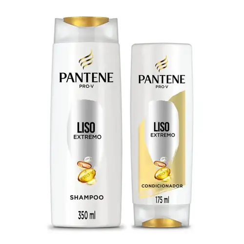Kit Pantene Liso Extremo Shampoo 350ml + Condicionador 175ml