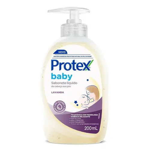 Sabonete Líquido Infantil Protex Baby Lavanda 200ml