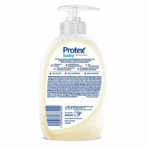 Sabonete Líquido Infantil Protex Baby Lavanda 200ml