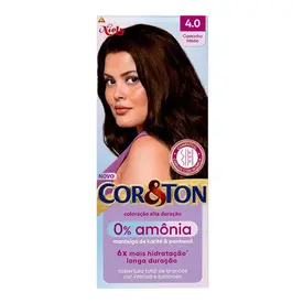 Tintura Cor&Ton Sem Amônia Castanho Médio 4.0 - 1 Unidade