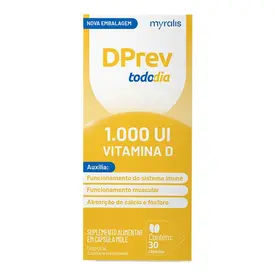 Vitamina D - Dprev Todo Dia 1.000Ui 30 Cápsulas
