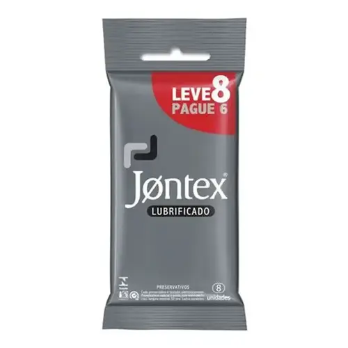Preservativo Jontex Lubrificado 8 Unidades
