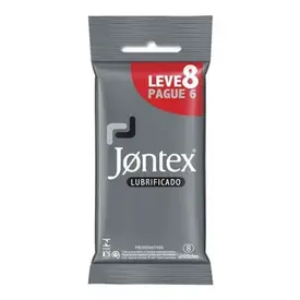 Preservativo Jontex Lubrificado 8 Unidades