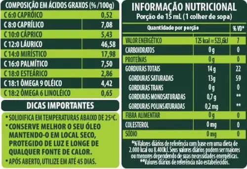 Óleo de Coco Extravirgem - Copra - 200ml