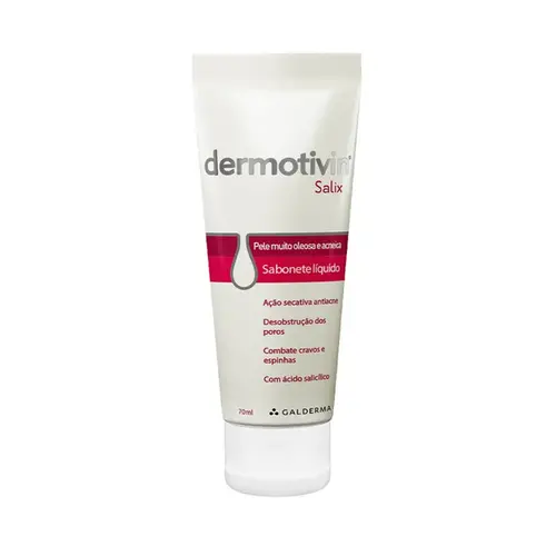 Sabonete Liquido Facial Dermotivin Salix Pele Oleosa e Acneica 70ml