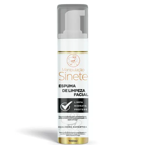 Espuma de Limpeza Facial 100ml - Manipulação Sinete