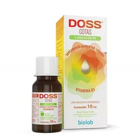 Vitamina D3 em Gotas Doss 1.000UI 10ml - Biolab