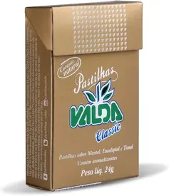 Pastilha Valda Clássica Tablete Sachê 24g