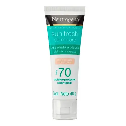 Protetor Solar Facial Neutrogena Sun Fresh Derm Care Pele Clara FPS70 40g