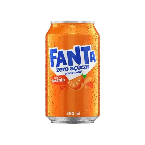 Refrigerante Fanta Laranja Sem Açúcar Lata 350ml