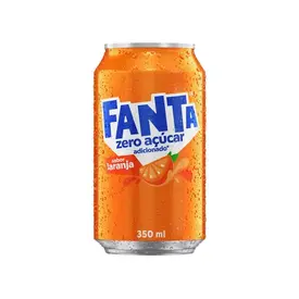 Refrigerante Fanta Laranja Sem Açúcar Lata 350ml