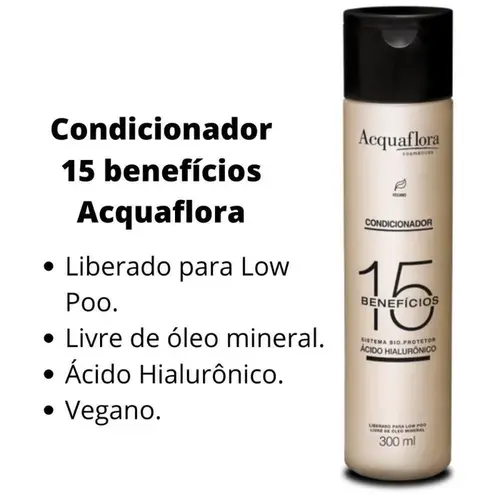 Condicionador Acquaflora 15 Beneficios 300ml