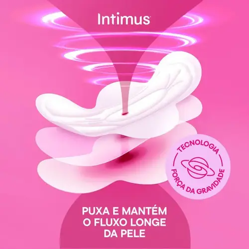 Absorvente Intimus Toda Protegida Seca com Abas 32 Unidades