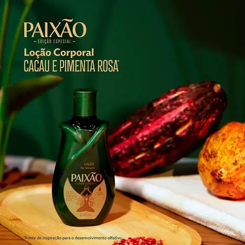 Loção Hidratante Deo Corporal Paixao Cacau e Pimenta-Rosa 200ml