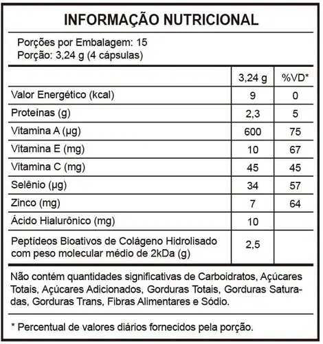 Dermi Face Colágeno VERISOL® 2,5g e Ácido Hialurônico 60 Cápsulas - ForHealth