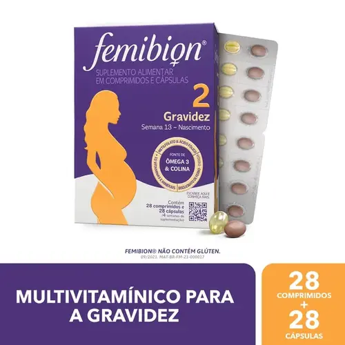 Femibion 2 - Gravidez (Semana 13) - 28 Comprimidos e 28 Cápsulas