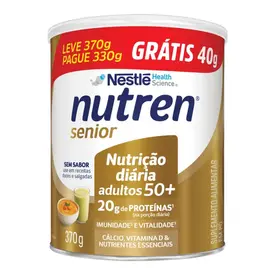 Complemento Alimentar Nutren Senior Nestlé Sem Sabor 370g