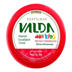 Pastilha Valda Kids Frutas Vermelhas 50g