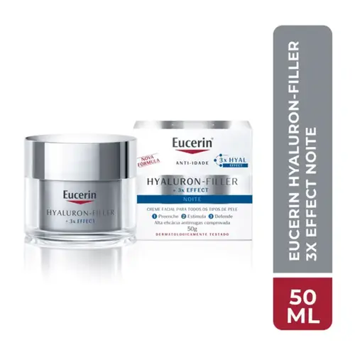 Creme Hidratante Facial Eucerin Hy-fi 3x Effect Noite Anti-idade 50ml