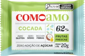 Snack de Cocada Como Amo - Zero Açúcar e Zero Glúten 20g