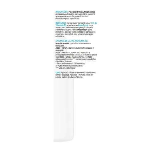 Sérum Facial Cicaplast B5 La Roche-Posay Reparação da Barreira Cutânea 30ml