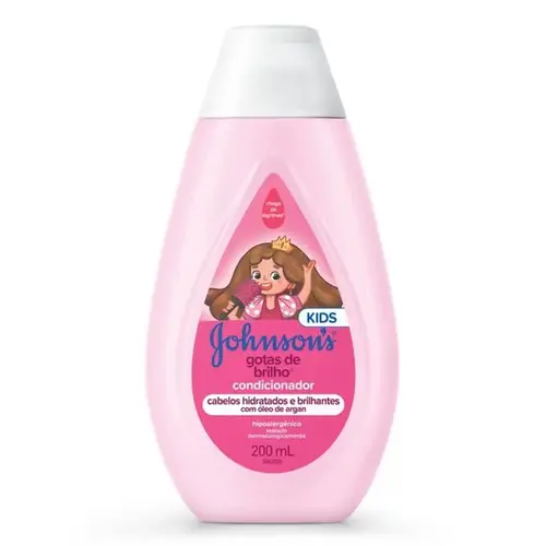 Condicionador Infantil Johnson's Baby Gotas de Brilho 200ml