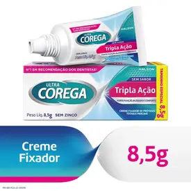 Creme Fixador de Dentadura Corega Ultra Sem Sabor 8,5g