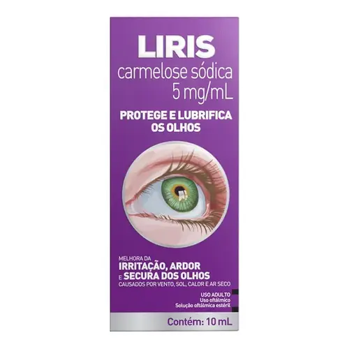 Liris 5mg 10ml - Lubrificante Oftálmico - União Química