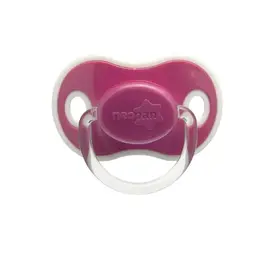 Chupeta Neopan Bicolor Rosa Silicone Bico Ortodôntico Nº2 +6 Meses - 1 Unidade