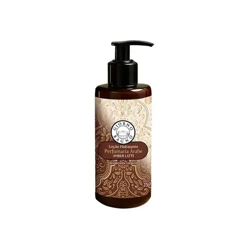 Loção Hidratante Giorno Bagno Perfumaria Árabe Amber Latte 250ml