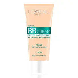 Base L'Oréal Paris BB Cream Efeito Matte 5 em 1 - Pele Clara FPS50 - 30ml