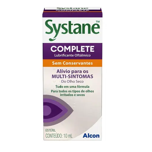 Colírio Lubrificante Systane Complete Sem Conservantes 10ml