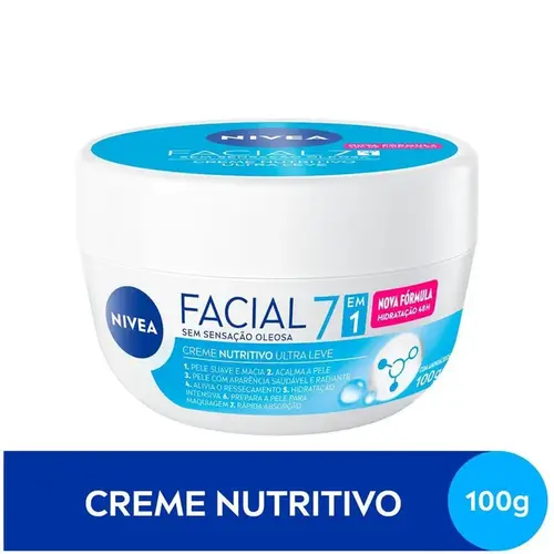 Creme Facial Nutritivo Nivea Ultraleve 7 em 1 100g