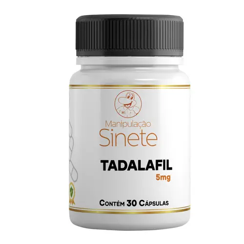Tadalafil 5mg 30 Cápsulas - Manipulação Sinete