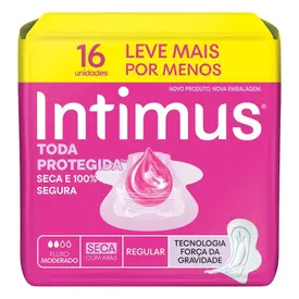 Absorvente Intimus Toda Protegida Seca com Abas 16 Unidades