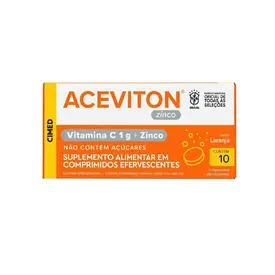 Suplemento Alimentar Aceviton Zinco 10 Comprimidos Efervescentes - Cimed