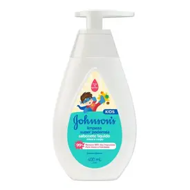 Sabonete Líquido Infantil Johnson's Kids Limpeza Super Poderosa 400ml