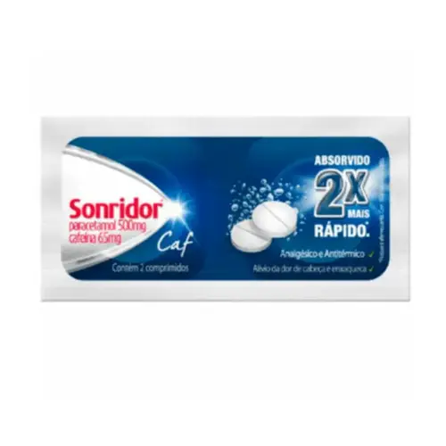 Sonridor Caf 500mg + 65mg com 2 Comprimidos