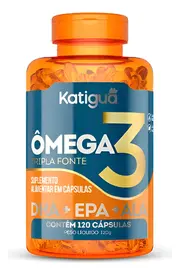 Ômega 3 Tripla Fonte 1000mg 120 Cápsulas - Katiguá