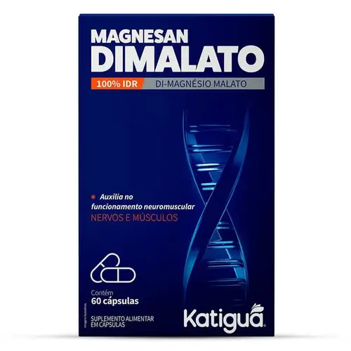 Magnesio Magnesan Dimalato Katigua 260mg 60 Cápsulas