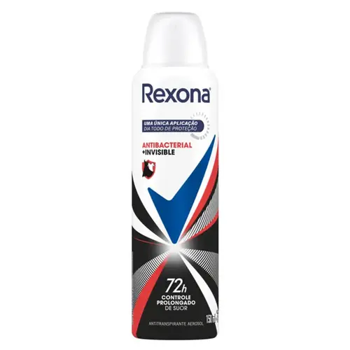 Desodorante Rexona Antibacterial Invisible Aerosol Feminino 150ml