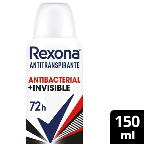 Desodorante Rexona Antibacterial Invisible Aerosol Feminino 150ml