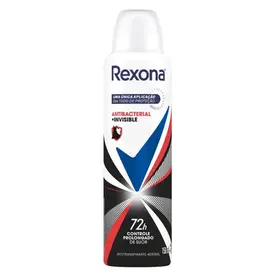 Desodorante Rexona Antibacterial Invisible Aerosol Feminino 150ml
