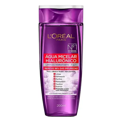 Água Micelar L'Oréal Paris Hialurônico - 200ml