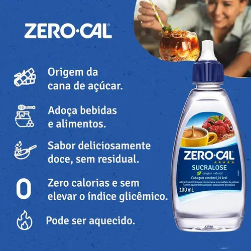 Kit 2 Adoçante Zero-Cal Sucralose 100ml