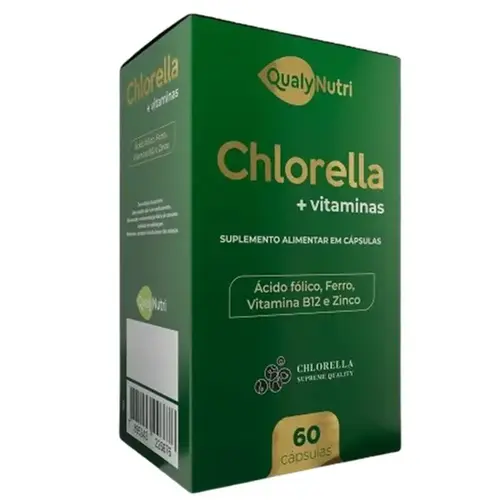 Chlorella 500mg Qualynutri - 60 Cápsulas