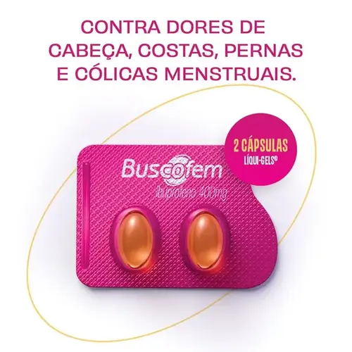 Buscofem 400mg 2 Cápsulas