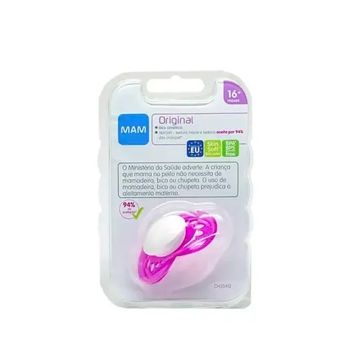 Chupeta Mam Original 16+ Meses Rosa 1 unidade