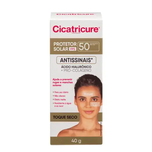 Protetor Solar Cicatricure Antissinais Efeito Matte FPS50 40g